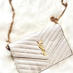 YSL cross body purse